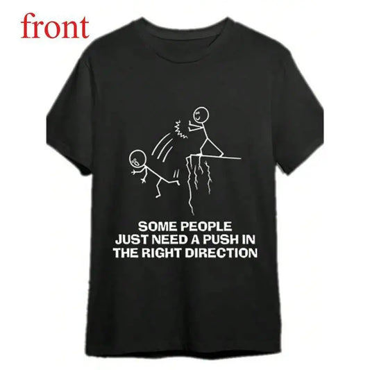 Men's Cotton Short-Sleeve Crew Neck T-Shirt with Vibrant Sarcastic Print - Ideal Gift for Halloween and Christmas
